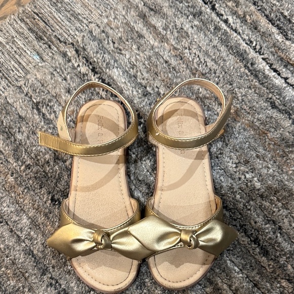 Cat & Jack Metallic Gold Kids Sandals - Picture 2 of 5